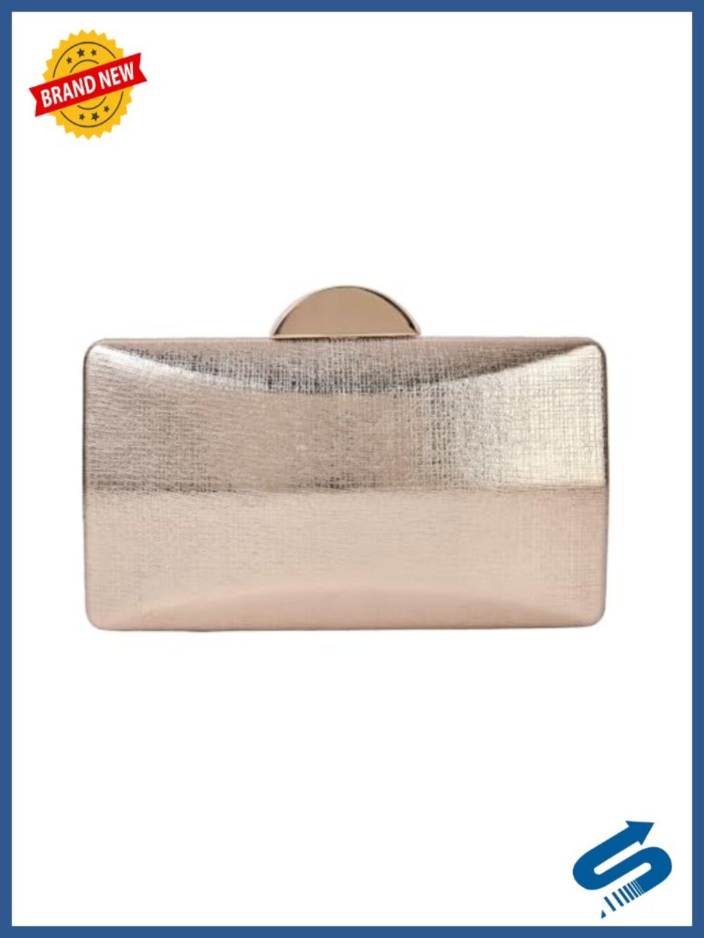 Sparkly Evening Clutch Crossbody Bag with Chain for Wedding Cocktail
